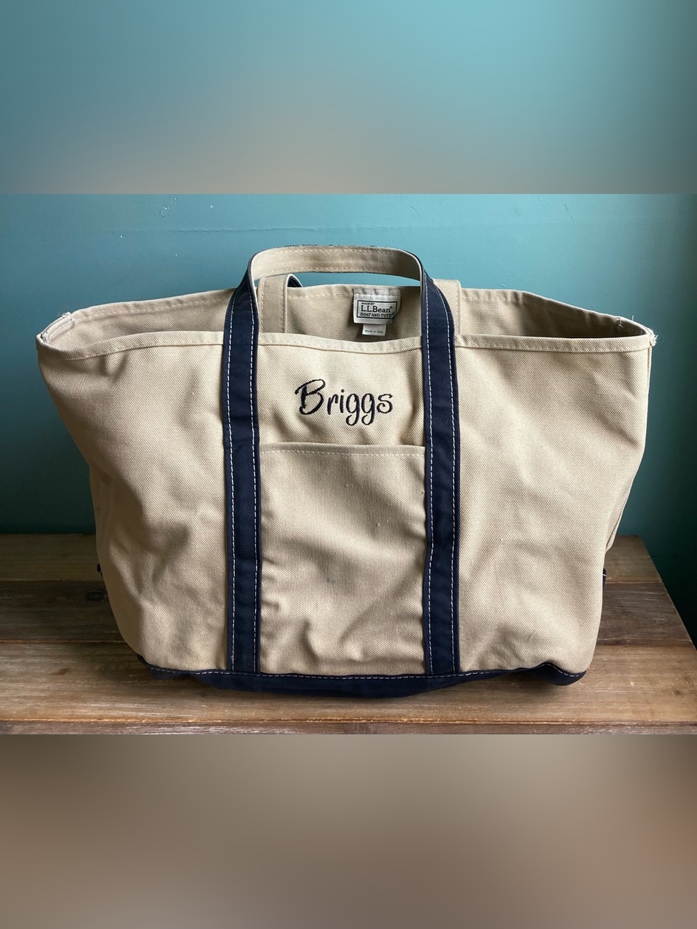 Vintage L.L. Bean 90’s Canvas Boat and Tote Bag - Picture 3 of 12
